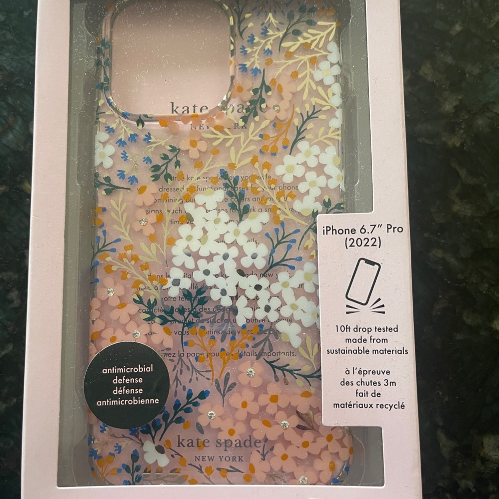 Kate Spade Floral iPhone 14 pro Max Pro Case - Multicolor